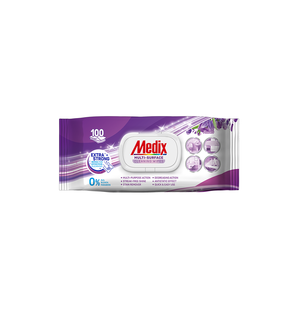 MEDIX MULTI-SURFACE CLEANING WIPES FLOWERS